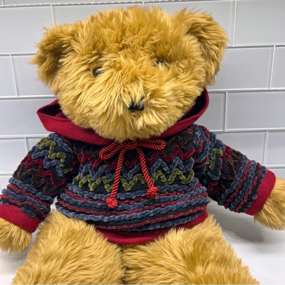 Dan Dee Collectors Choice Cuddly Teddy Bear Plush Medium 20” in Knitted Sweater - Picture 3 of 9